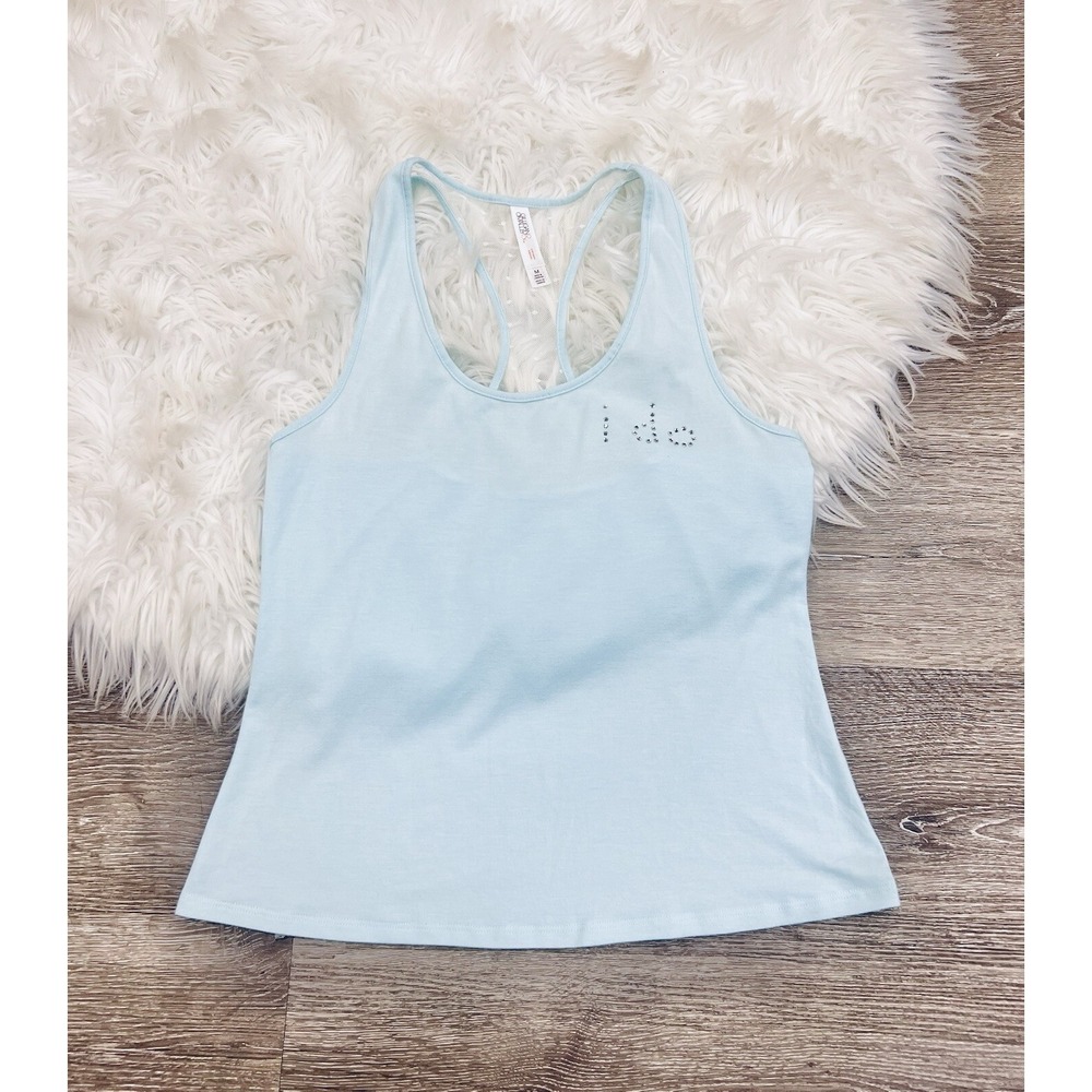 Bride Sleepwear Tank Top- Bridal Top- Getting Ready Tank- Bachelorette- I Do-Med